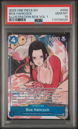 2025 ONE PIECE PROMO #004 BOA HANCOCK ILLUSTRATION BOX VOL.1 PSA 10 - Image 1