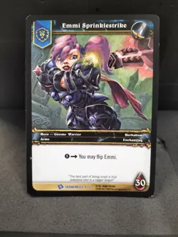 WoW TCG Emmi Sprinkle strike Arena Grand Melee Rare Hero 1/13 - Image 1