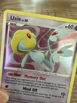Uxie 18/123 Mysterious Treasures Holo Pokemon TCG Card LP - Image 3