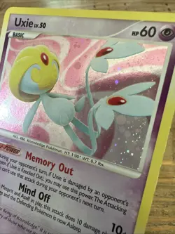 Uxie 18/123 Mysterious Treasures Holo Pokemon TCG Card LP - Image 4