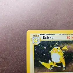 Raichu 16/130 Pokemon Base Set 2 Holo Rare Card - MP - Image 2