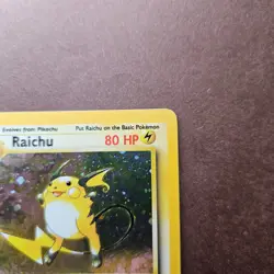 Raichu 16/130 Pokemon Base Set 2 Holo Rare Card - MP - Image 3