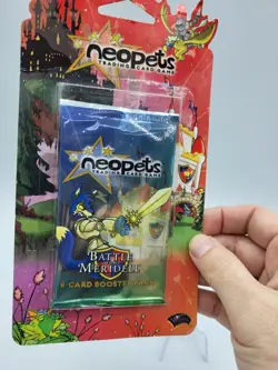 Neopets TCG Battle For Meridell 8-Card Booster Pack FACTORY SEALED BLISTER PACK - Image 2