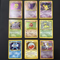Pokemon Bulk Wotc 9 Card Vintage Lot HOLO Unlimited Shadowless 1st Edition LP-MP - Image 1