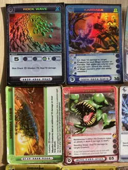 Chaotic Cards Lot of 17 Damaged Supers And Rares - Image 2