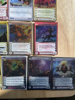 Chaotic Cards Lot of 17 Damaged Supers And Rares - Image 5