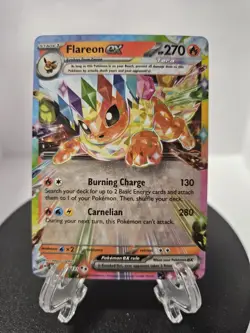 Flareon ex 014/131 Sv: Prismatic Evolutions Holo Pokemon Card Fresh Clean - Image 1