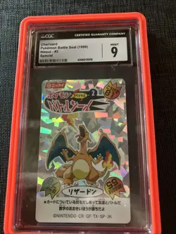 Charizard Battle Seal Nissui #2 CGC 9 Super Rare Card - Image 1