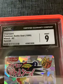 Charizard Battle Seal Nissui #2 CGC 9 Super Rare Card - Image 2