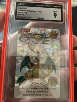 Charizard Battle Seal Nissui #2 CGC 9 Super Rare Card - Image 4