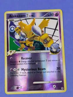 Alakazam 4 - 38/111 - Uncommon Reverse Holo Rising Rivals - Pokemon Card - DMG - Image 1