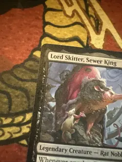Mtg Magic WOE Lord Skitter Sewer King Film Misprint Layer Error Card - Image 2