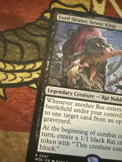 Mtg Magic WOE Lord Skitter Sewer King Film Misprint Layer Error Card - Image 4