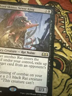 Mtg Magic WOE Lord Skitter Sewer King Film Misprint Layer Error Card - Image 5