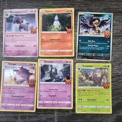 Pokemon TCG SWSH Black Star Promo 6 Card Lot - Mismagius, Litwick, Gengar - Image 1