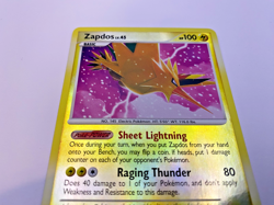 Pokemon Card - Reverse-Holo Zapdos 14/100 D&P Majestic Dawn *HP* Rare - Image 3