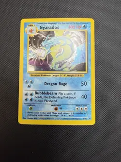 Gyarados 6/102 Base Set Holo Pokemon Card NM- - Image 1