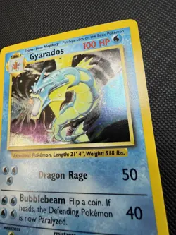 Gyarados 6/102 Base Set Holo Pokemon Card NM- - Image 2