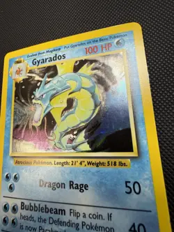 Gyarados 6/102 Base Set Holo Pokemon Card NM- - Image 5