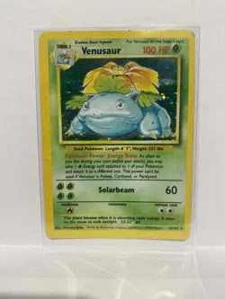 Pokemon TCG Venusaur Base Set Holo Unlimited Rare Card 15/102 - Image 1