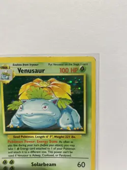 Pokemon TCG Venusaur Base Set Holo Unlimited Rare Card 15/102 - Image 2