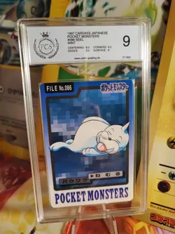 Pokemon Card Jurob Seel Pocket Monsters 1997 Carddass Japanese PGS PSA 9 - Image 1