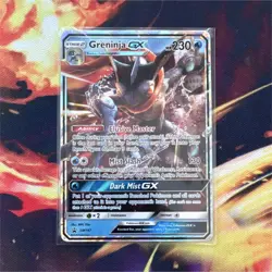 Pokemon Greninja GX SM197 Promo Holo GX Card SM Set English TCG - Image 1