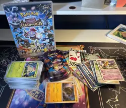 Pokemon Joblot 1, 200+ Cards, 1 x Empty Tin, Dvd, Holo & More. Read Description. - Image 1