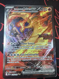 Team Rocket's Moltres ex -(Destined Rivals Stamp) 229/182 Miscellaneous Cards NM - Image 1