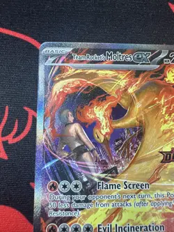 Team Rocket's Moltres ex -(Destined Rivals Stamp) 229/182 Miscellaneous Cards NM - Image 3