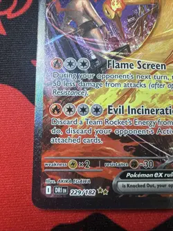 Team Rocket's Moltres ex -(Destined Rivals Stamp) 229/182 Miscellaneous Cards NM - Image 4