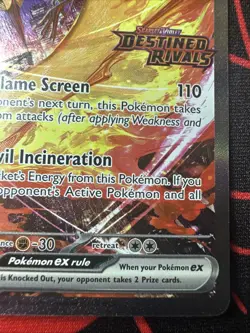 Team Rocket's Moltres ex -(Destined Rivals Stamp) 229/182 Miscellaneous Cards NM - Image 5
