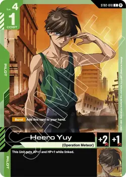 Heero Yuy - ST02-010 Beta NM - Gundam TCG Card Game - Image 1