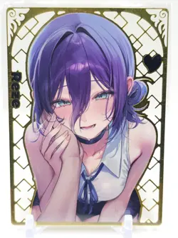 Genki Parade 2 - Gold Metal Waifu Trading Card - Reze - NUMBERED 35/99 - Image 1