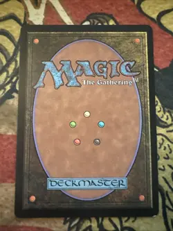 Mtg Magic Spanish Apocalypse Bloodfire Infusion Misprint Black Ink Bubble Error - Image 4