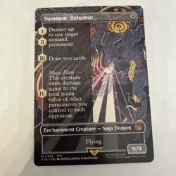 Summon: Bahamut M0356 Borderless Regular Magic The Gathering Final Fantasy MTG - Image 1