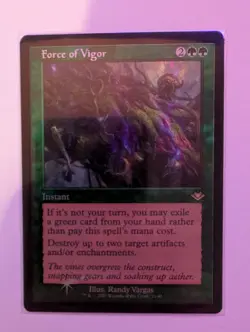 Force of Vigor | Retro Frame | Foil MTG | MH2 | Near Mint | English EN - Image 1