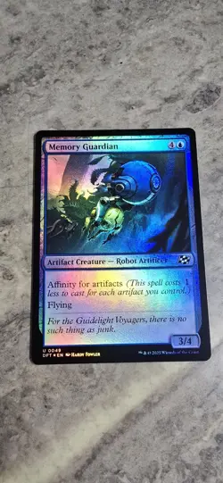 Memory Guardian Aetherdrift Foil Artifact Creature Robot Artificer Uncommon MTG - Image 1