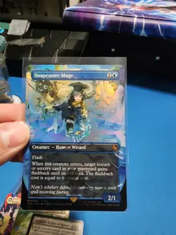 Snapcaster Mage (Borderless) (Chocobo Track Foil) Commander: Final Fantasy Foil - Image 1