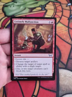 Untimely Malfunction Duskmourn: House of Horror MTG NM - Image 1
