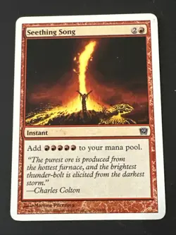 Seething Song X1 9th Edition PlayedCond See Pics Front/Back - Image 1