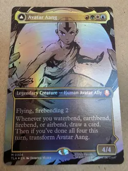 Avatar Aang - #308 Foil (Borderless) Avatar: The Last Airbender - Mtg - Image 1