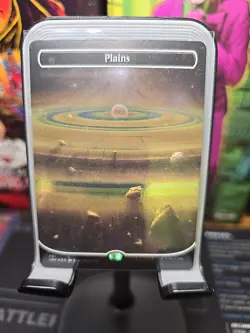 Plains (491) (Borderless) (Galaxy Foil) Unfinity Foil - Image 2
