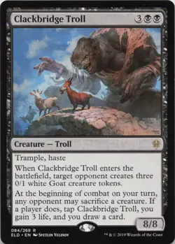 Clackbridge Troll R Throne of Eldraine 84 - MTG - Image 1