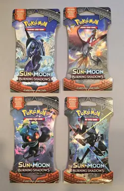 Pokemon Burning Shadows Sleeved Booster Packs X4 - Image 1
