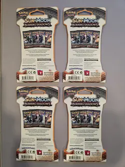 Pokemon Burning Shadows Sleeved Booster Packs X4 - Image 2