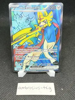 Hop's Zacian ex Pokemon Holo Ultra Rare SV09: Journey Together 176/159 - Image 1
