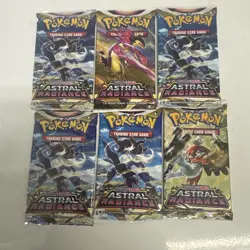 Astral Radiance Booster Pack New Sealed, Lot of 6 Pokemon TCG Sword Shield - Image 1