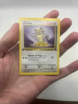 ITALIAN 56/64 Meowth Jungle Pokemon TCG 1st Edition LP/MP - Image 3