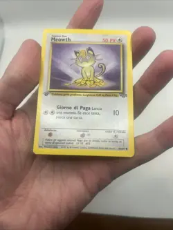 ITALIAN 56/64 Meowth Jungle Pokemon TCG 1st Edition LP/MP - Image 4